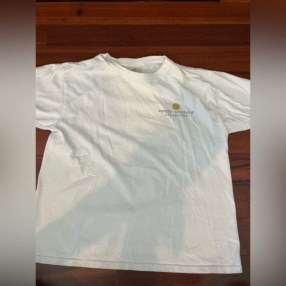 Simply Southern White Kids Tee